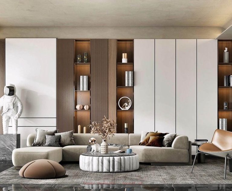 10 mau thiet ke vach sofa phong cach